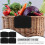 Black Basket Label Clips Storage Bins 12 Pcs 7