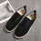 Espadrillas basse da donna, nere, in nylon e spandex, taglia 7 5