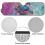 Boho Floral Turtle Windshield Sun Shade for Jeep Wrangler 6