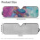 Boho Floral Turtle Windshield Sun Shade for Jeep Wrangler 7