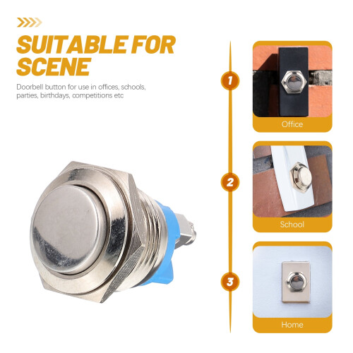 Doorbell Button Self-Resetting Chime 10 Pcs 1