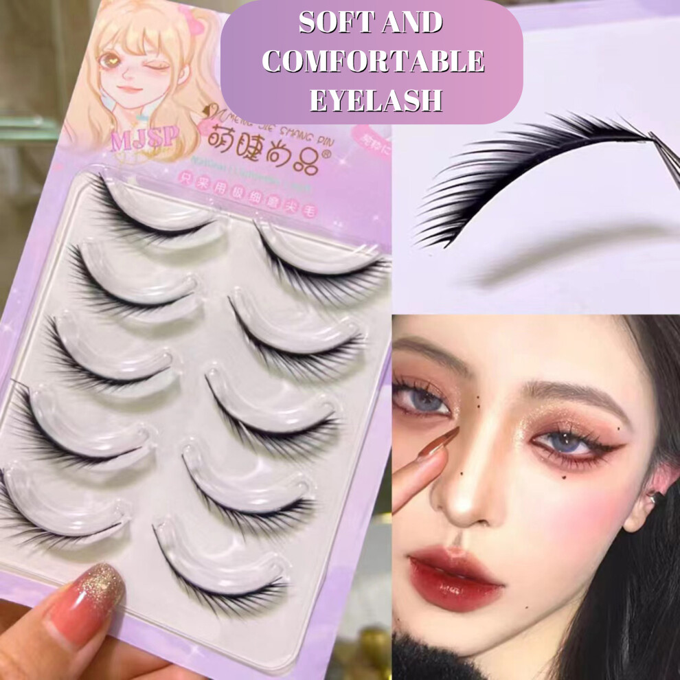 Phui-Pet-Supplies 5 Pairs Natural False Eyelashes For Party Makeup