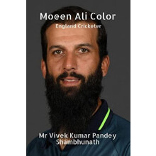 Moeen Ali Color England Cricketer by Vivek Kumar Pandey Shambhunath Pa