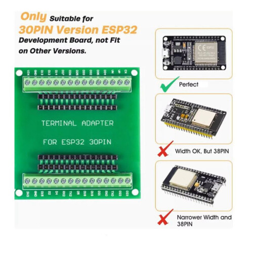 ESP32 Development Board Wireless Blutooth Module Ultra-Low Power Consumption Duals Core 30Pin ESP32 GPIO Board