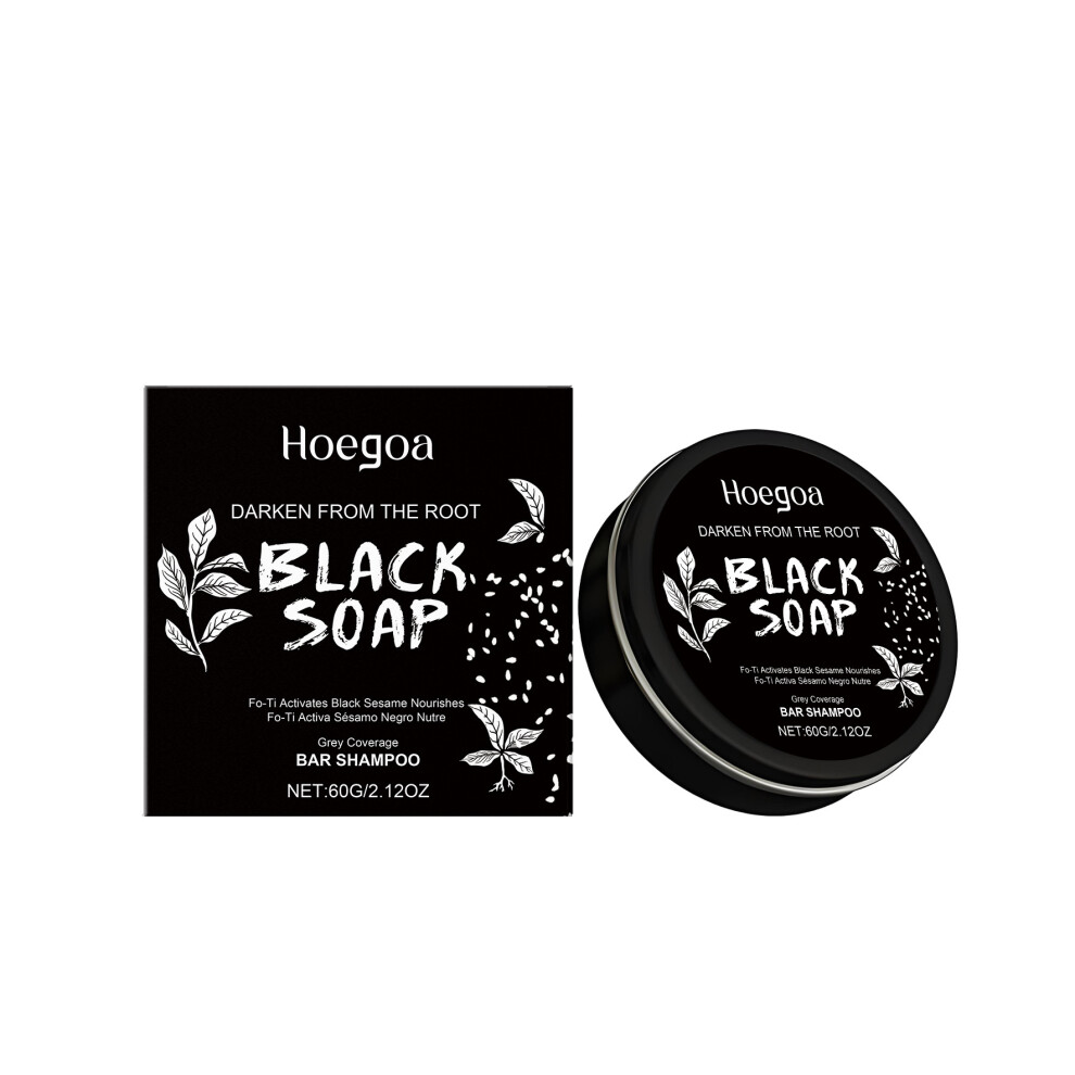 (60g) HOEGOA Multi-Purpose Shampoo Soap Gentle Cleansing Scalp Moisturizing Smooth Natural Fluffy Nourishing Care Shampoo