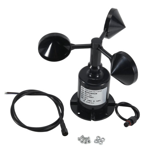 0-70M/S Wind Speed Sensor Environment Signal Output Pulse Type Three Cups Wind Speed Sensor Anemometer DC5-30V