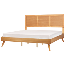 Bed ISTRES 180 x 200 cm (EU Super King) Natural Ash Wood