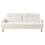 Beliani Sofa 3 Seater TUVE Fabric Off-White 1