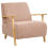 Beliani Armchair LESJA Fabric Pink 1
