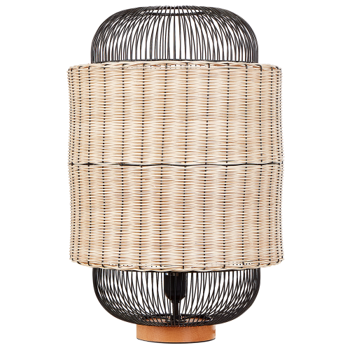 Beliani Table Lamp TANGANYIKA Rattan Natural