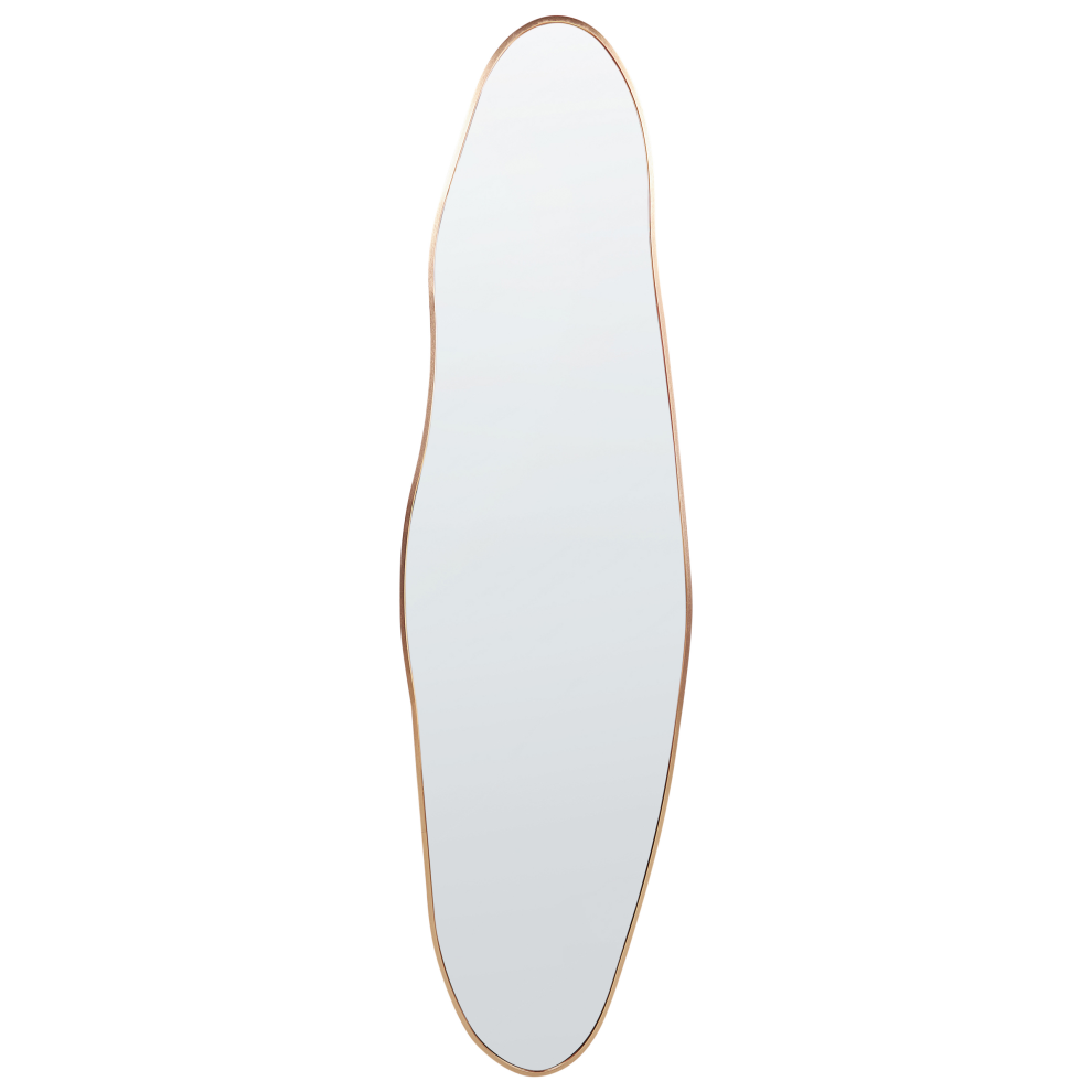 Beliani Wall Mirror Salins 47 Cm 160 Cm Metal Gold