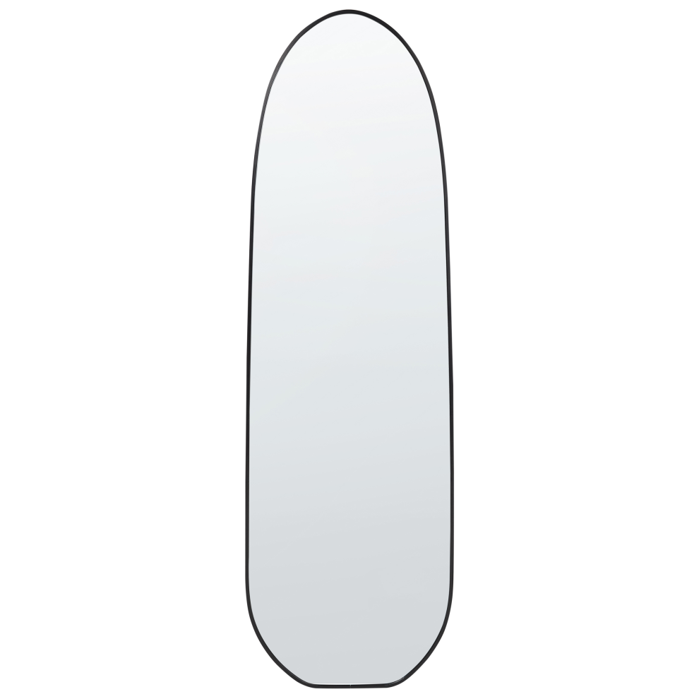 Beliani Wall Mirror Darnets 45 Cm 160 Cm Metal Black