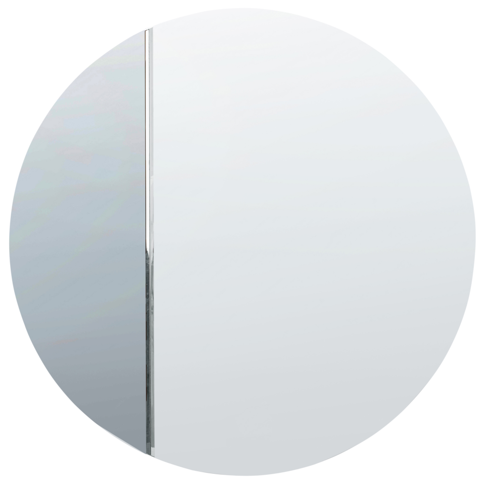 Beliani Wall Mirror Charron 80 Cm 80 Cm Blue