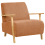 Beliani Armchair LESJA Fabric Orange 1