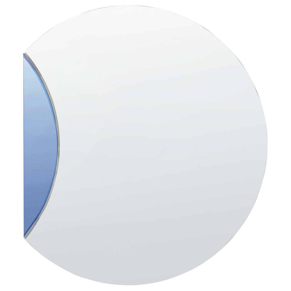 Beliani Wall Mirror Cambrai 80 Cm 70 Cm Blue