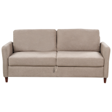 Sofa 3 Seater MARE Fabric Taupe with Storage