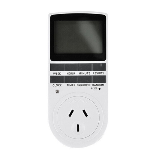 Intelligent Digital Temperature Controller AU  Socket 240V 50Hz LCD Display Indoor Timing Power  AU Plug