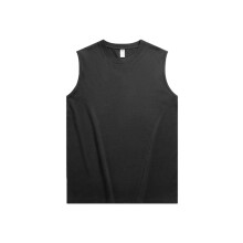 Ärmlösa Skjortor för Män, Avslappnade Linnen, Muskeltröja, Sommar T-Shirts, Strandlös Passform T-Shirt Mörkgrå XXL