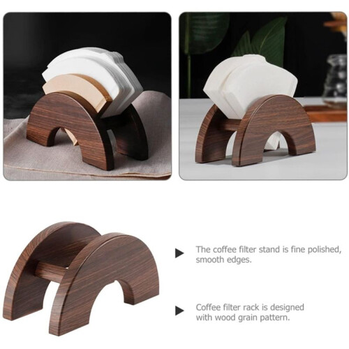Coffee Filter Storage Rack Cone Coffee Filter Holder for Bar Countertop Coffee Paper Organizer B 1