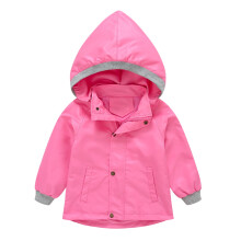 Kids Rain Jacket Hooded Windproof Coat for Toddlers Size