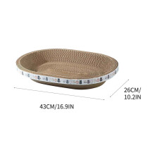 Christmas corrugated scratch pad with lounge bed and