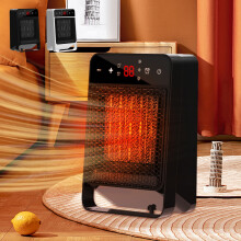 Space Heater 1800W Wall-Mounted with Remote, LED Display,