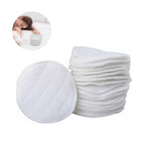 QZS Reusable Nursing Pads 3.9x3.9 Inch 6-Layer Pack of 12