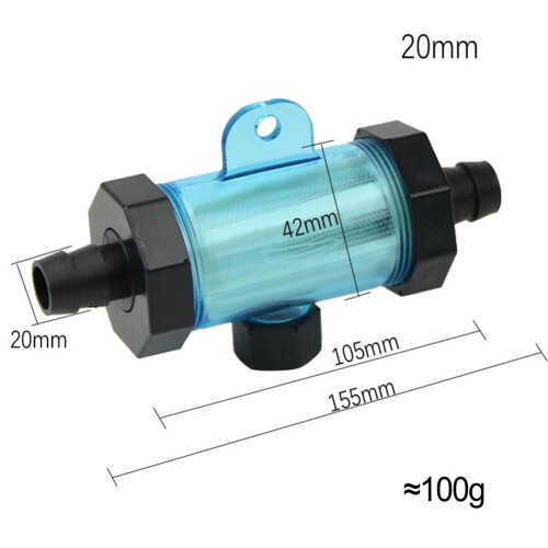 Aquarium filter plastic water hose with nylon mesh 1