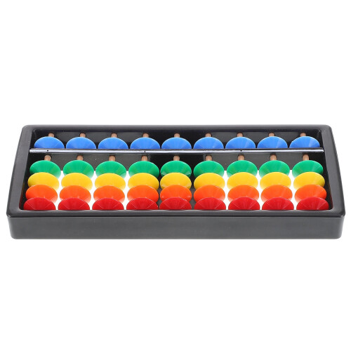 Plastic Abacus for Kids Mental Arithmetic 9 Levels 5 Beads