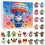 Advent Calendar Ornament Set 2D/3D 12 Cards 1