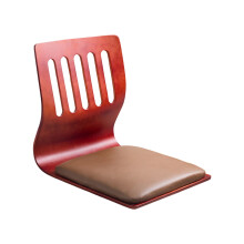 Ergonomic Wooden Floor Chair with Foam Cushion