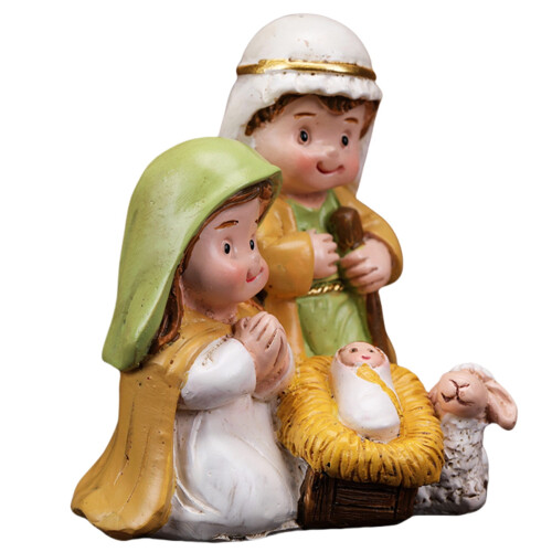 Christmas Nativity Figurine Set Indoor Tabletop Decoration