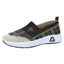 Women's Casual Mesh Slip-On Shoes Black EU35 Soft Sole