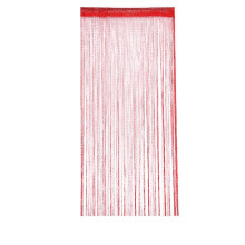 Red Beaded Curtain Polyester Fabric 100 x 200 cm with