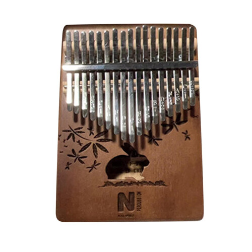 Kalimba Thumb Piano 17 Keys Solid Wood with Tuning Hammer 1