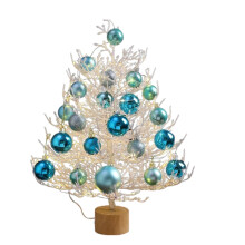 Mini Christmas Tree Blue Artificial Snow 45CM