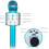 Wireless Bluetooth Karaoke Mic for Kids Blue 5-in-1 6