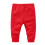 Children's Pants Solid Color Casual Basic 0-1 Years Red 6M 4
