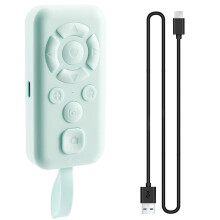 Protable Remote Control Self-Timer Camera Stick Shutter Button Wireless Controller Light Green