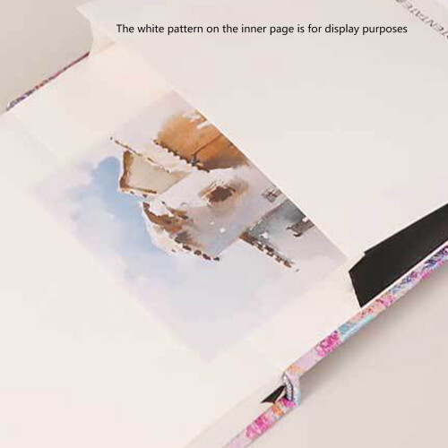 Square Watercolor Sketchbook 24 Sheets 4.7x4.7 Inch 2