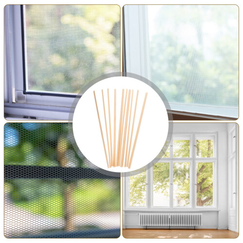 STRANDCHIC Wooden Window Trim Beige 10 pcs 1