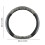 Flat Bottom D-Shaped Steering Wheel Cover Wood Grain 3