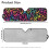 Leopard Print Windshield Sunshade for Jeep 52.95" x 16.14" 7