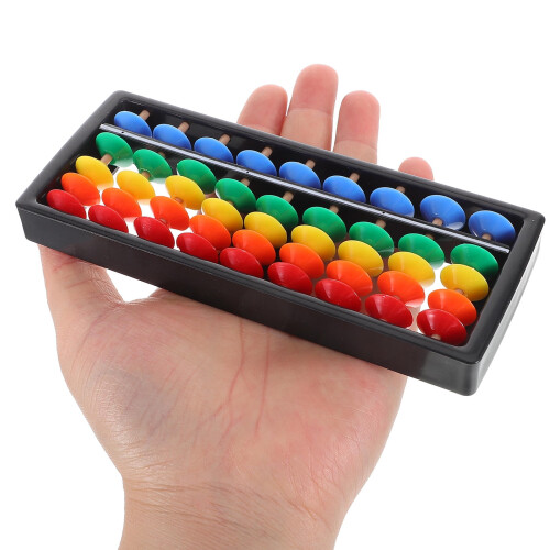 Plastic Abacus for Kids Mental Arithmetic 9 Levels 5 Beads 2