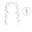 AuroraX White Christmas Garland Berry Decor 5.7 Ft 2