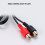 Speakers Level Output Converter 2-Channel Line Adapter for 7