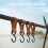 8 Pcs Leather S-Hooks Leather Hook,S-Hooks S Shaped Hooks Coat Hook for Hanging, Camping Hook Hanger Hooks (Light Brown) 3