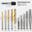 Screw Extractor Set, 11 Pieces Easy Out Bolt Extractor Set, Reverse Drill Bit Extractor Set for Removing Broken Screws 2