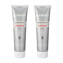 ALTRUIST. Dermatologist Sunscreen SPF 50 â“ Superior 5-star UVA protection by Dr Andrew Birnie, suitable for sensitive skin - 2 Count ( Pack of 1)