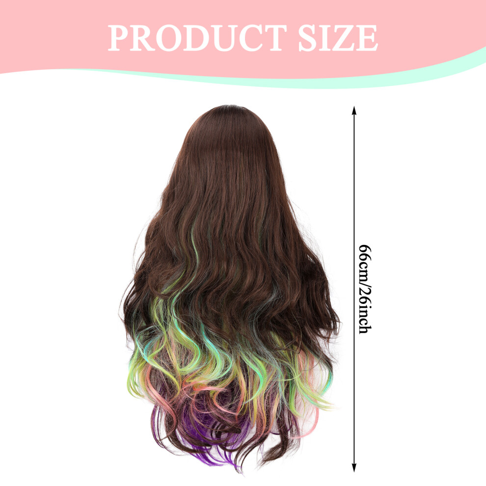 Dcph-Clothing 26\" Curly Synthetic Wig For Photography & Stage